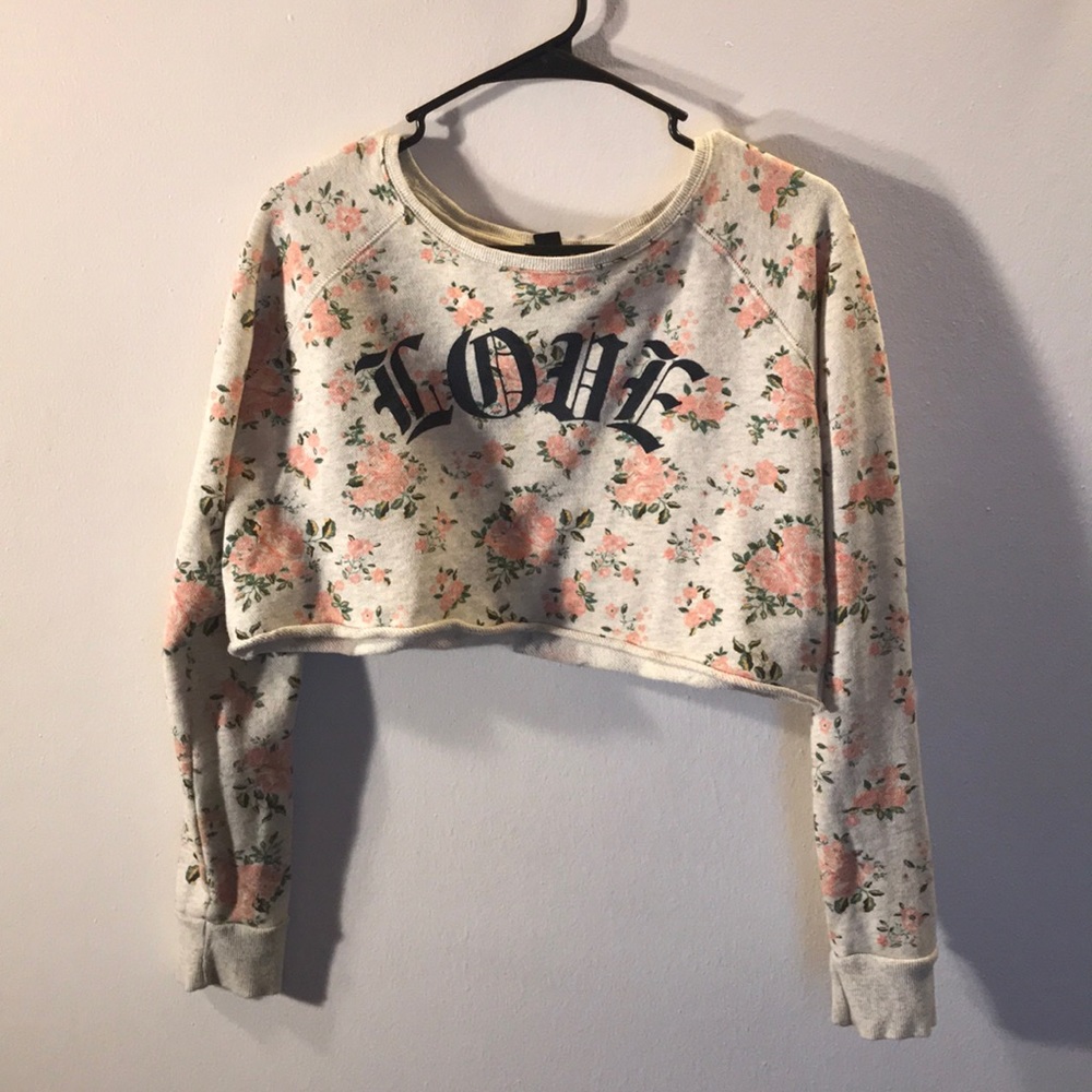 LOVE cropped sweater